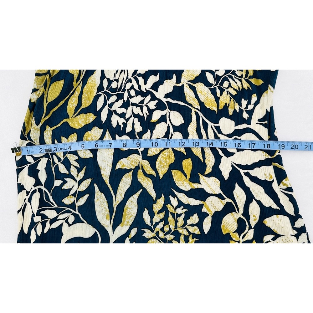 Dress‎ Barn Halter Floral Print Brown/Blue Halter Maxi Dress, Size 10 - Picture 8 of 11